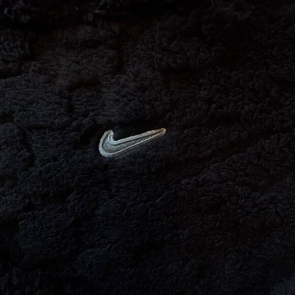 NIKE Cozy Faux Fur Fleece Set Girls 6-7 6X NWT Black Sweat Suit NEW Pants Hoodie - Picture 4 of 16